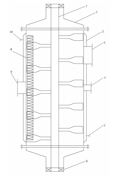 Internal spiral evaporator