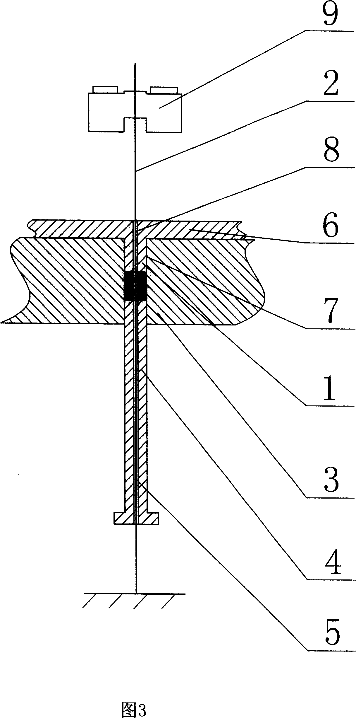 Forming device of blank of cored ceramics and its forming method