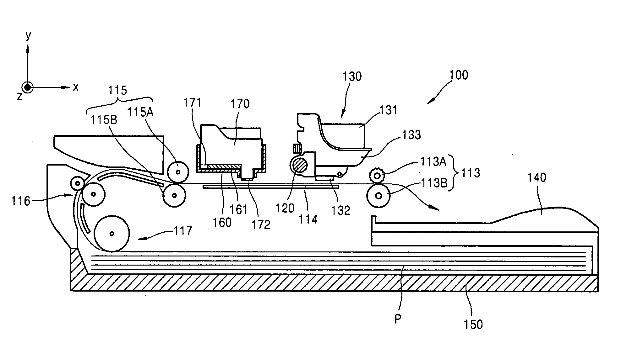 Hybrid inkjet image forming apparatus having replaceable scanning unit