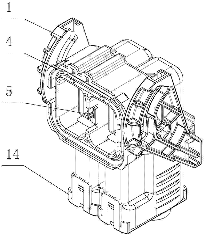 Angled high voltage shielded plug