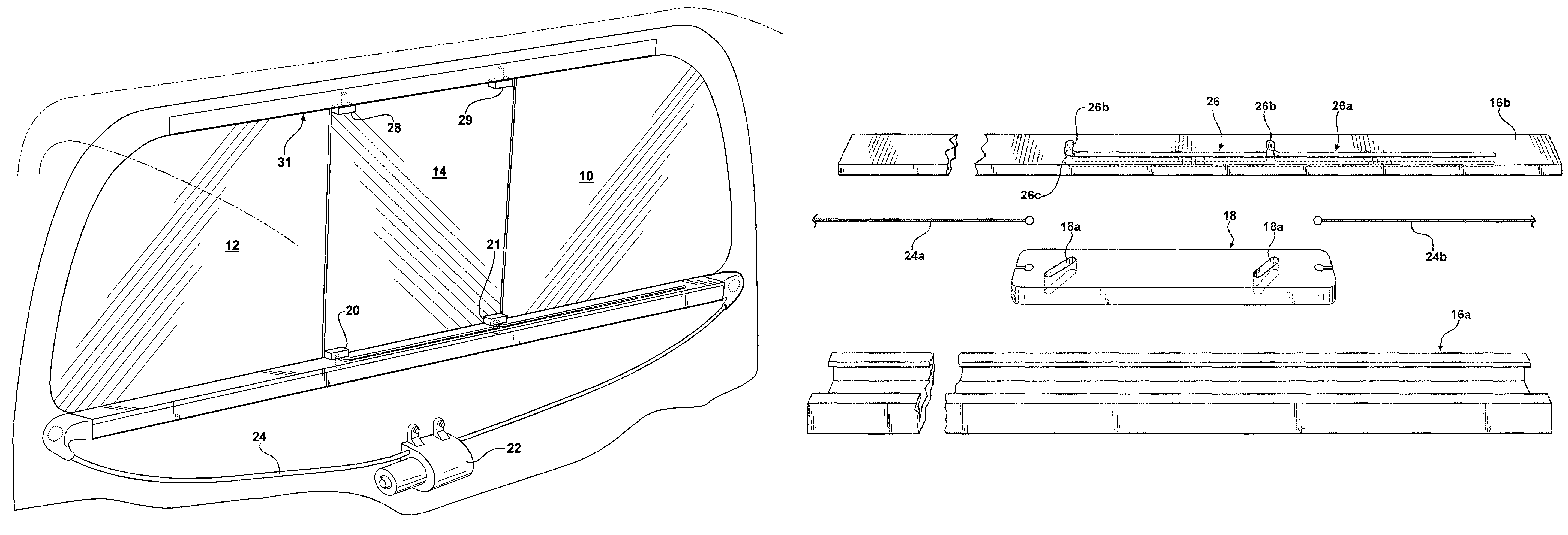 Sliding window assembly