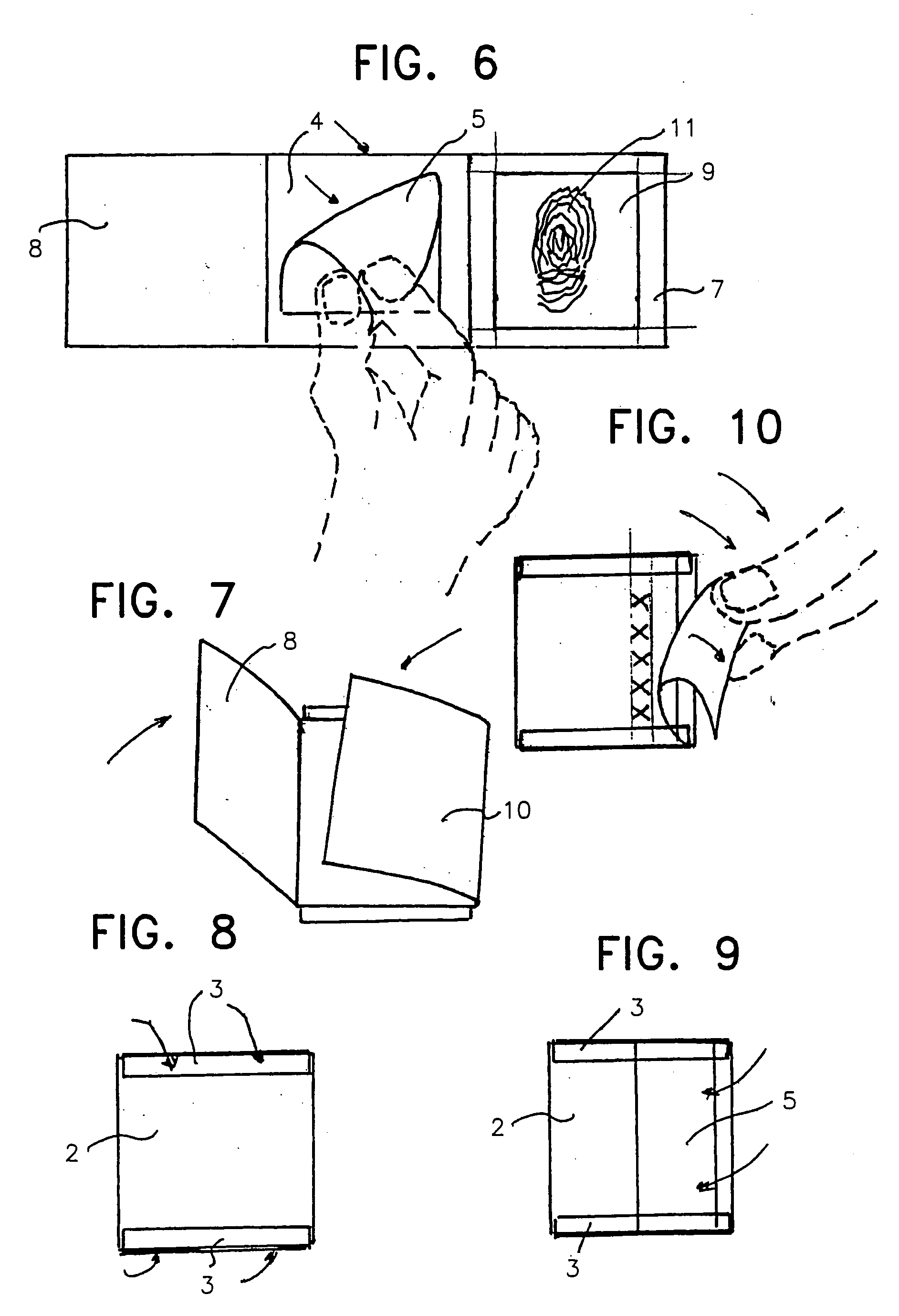 Non-intrusive portable safety seal used to obtain people's dna and genetic patterns through fingerprinting