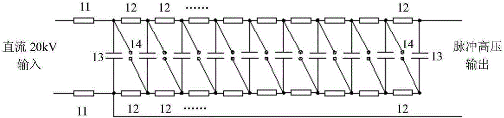 Experiment apparatus, based on Marx generator, for electric spark induced cavitation bubble