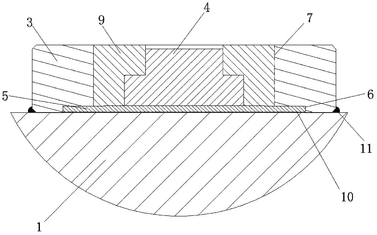 Welding type probe, intelligent bolt and assembly process thereof