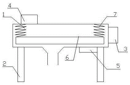 Breaking preventing type vibrating screen