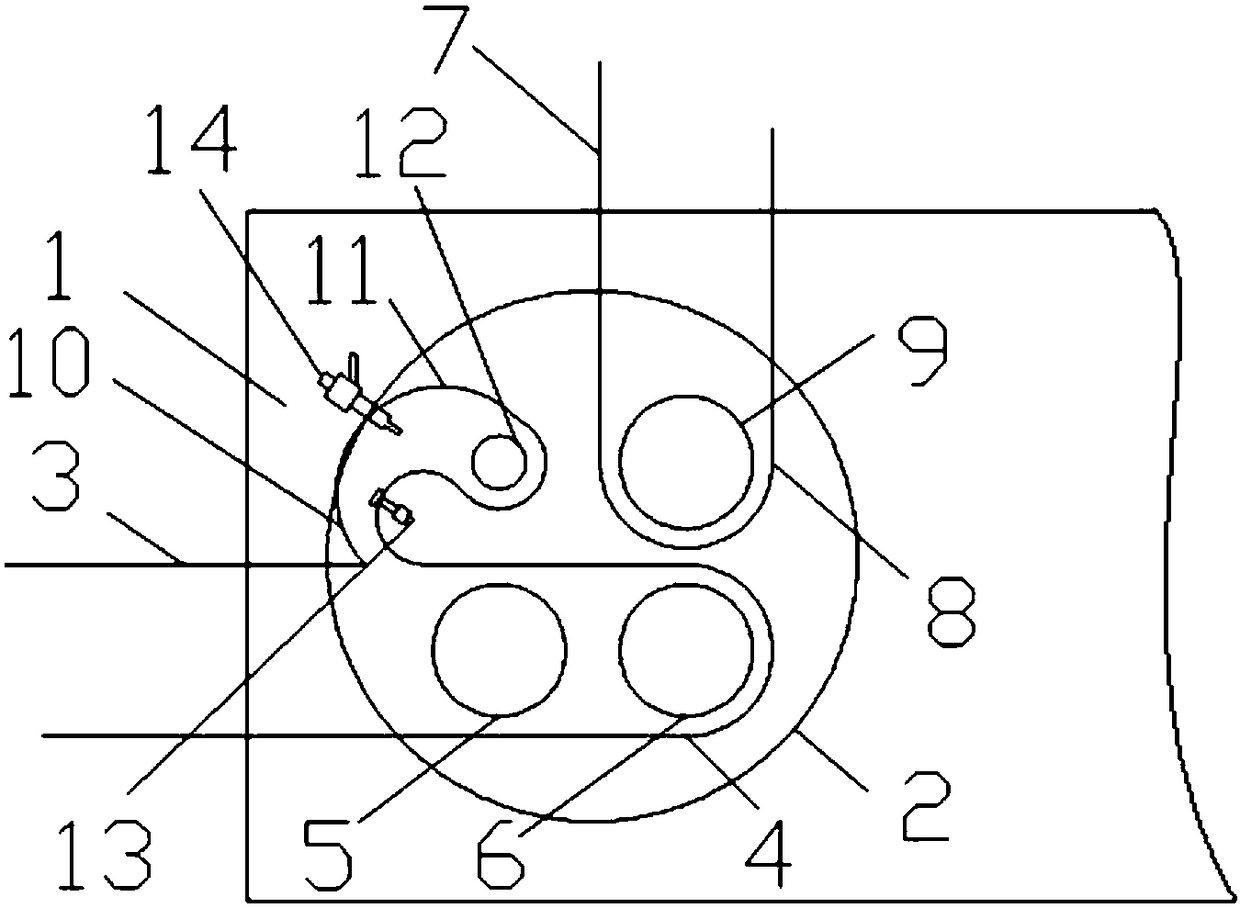 Variable compression ratio system of internal combustion engine, and internal combustion engine