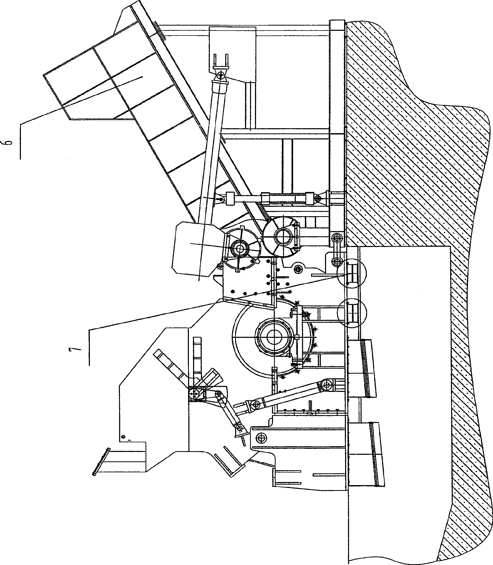 Scrap steel crusher