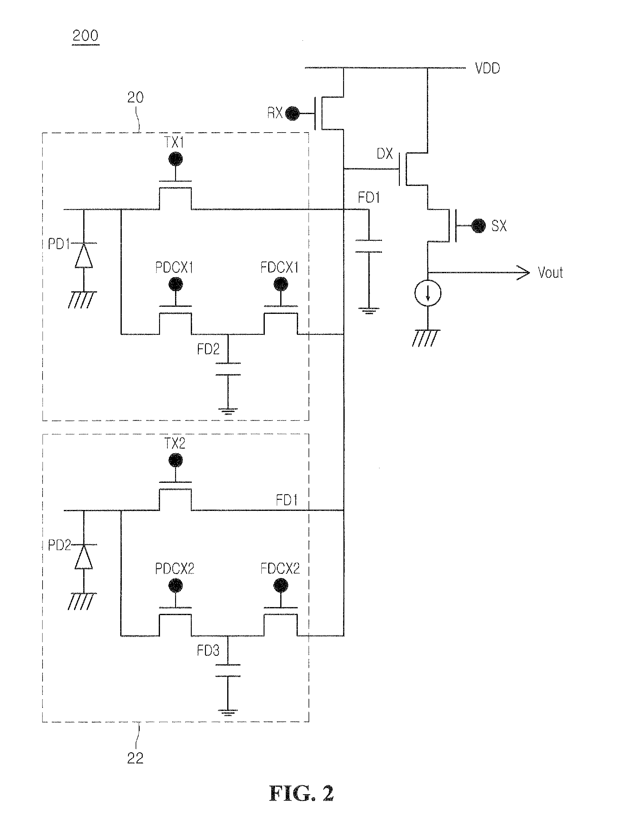 Pixel, pixel array, image sensor including the same and method for operating the image sensor