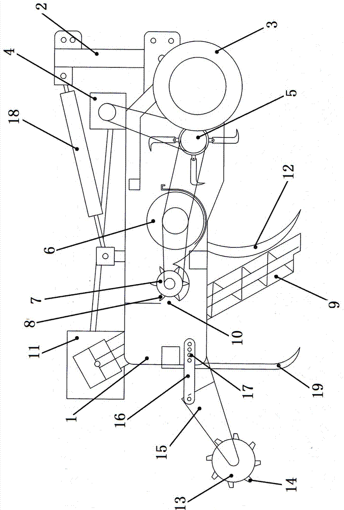 Straw deep scarification burying machine