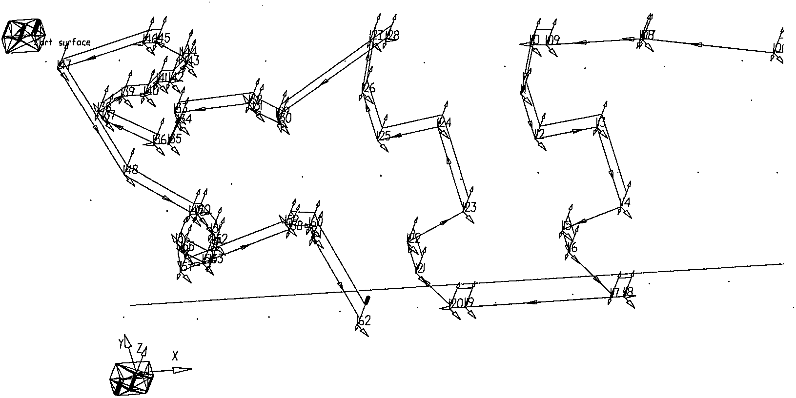 Method for detecting actual scribed line of molded mould