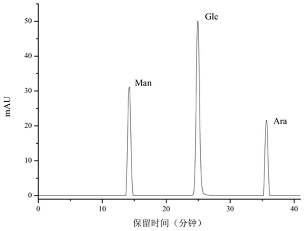 Large-leaf yellow tea polysaccharide with blood sugar reducing effect