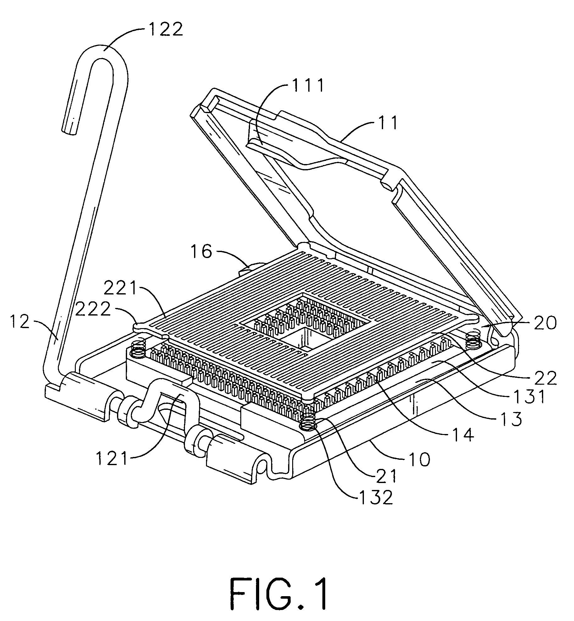 CPU socket with a cushion