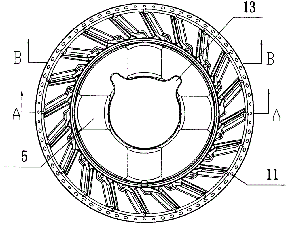 Combustor for household gas stove