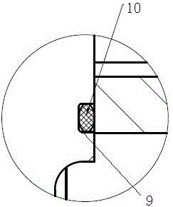 Connecting structure for impeller and high-speed shaft of steam compressor