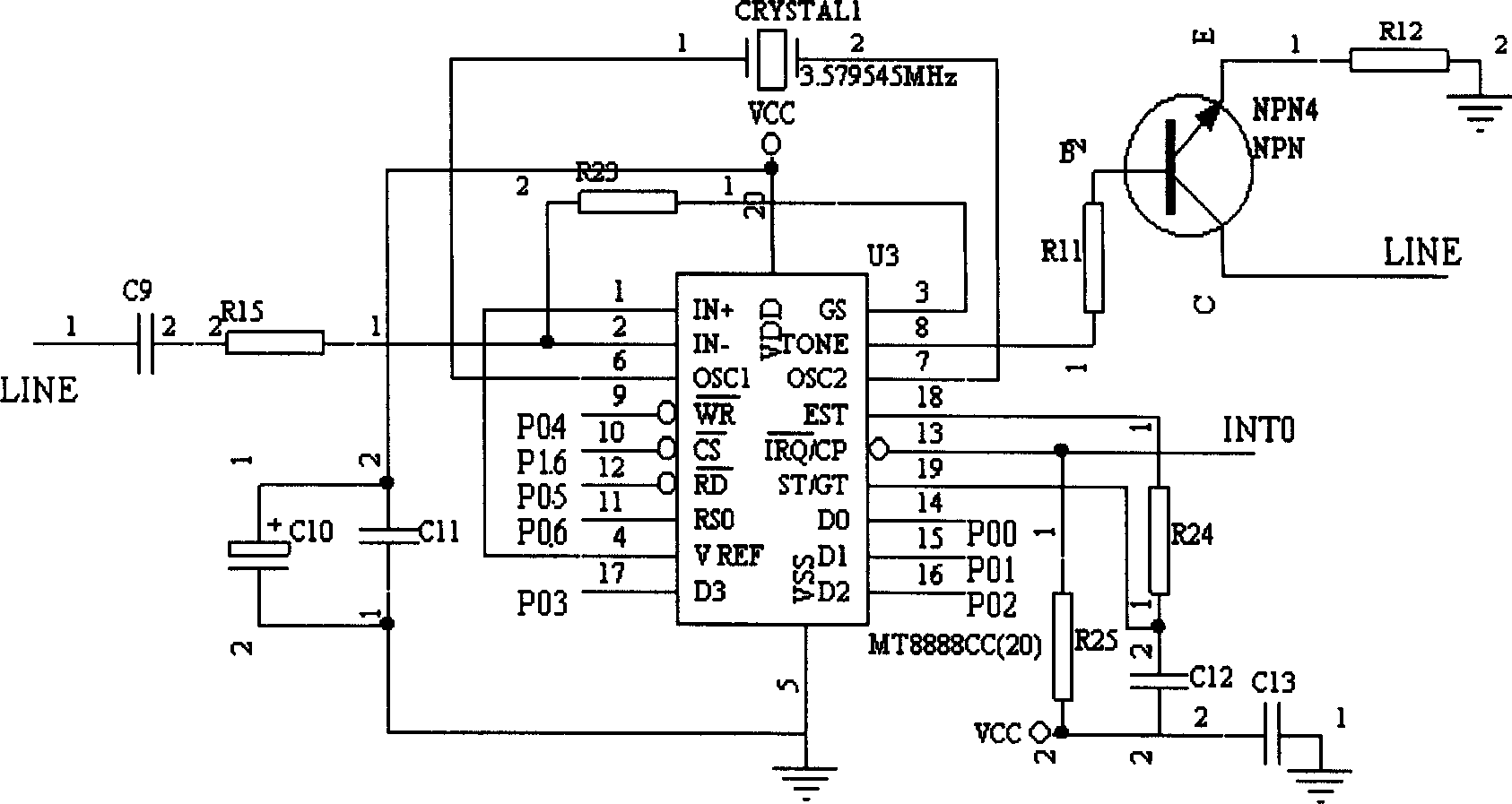 Remote control method and device for intelligent telephone