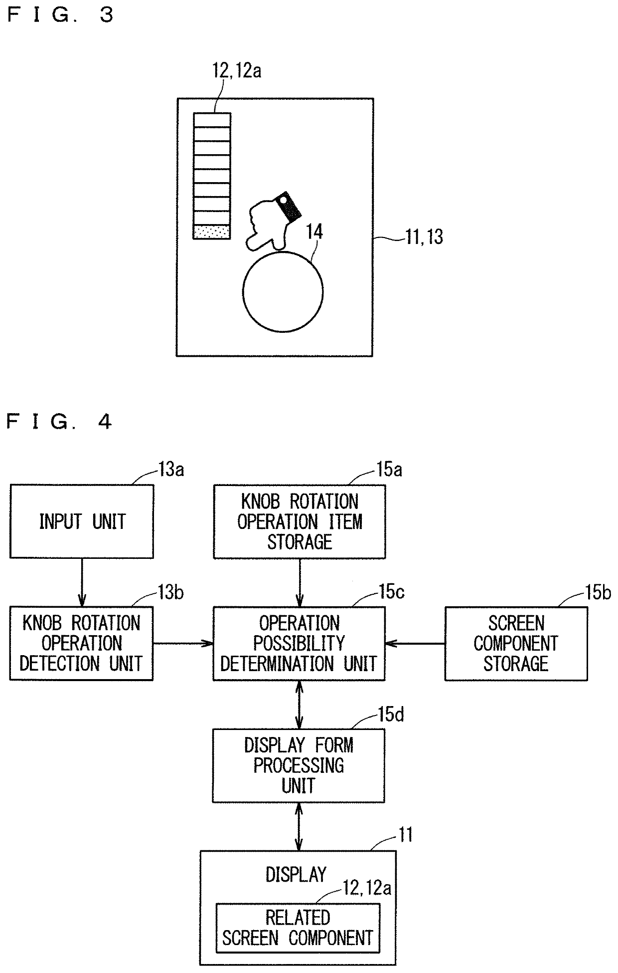 Display device with touch panel, and operation determination method thereof