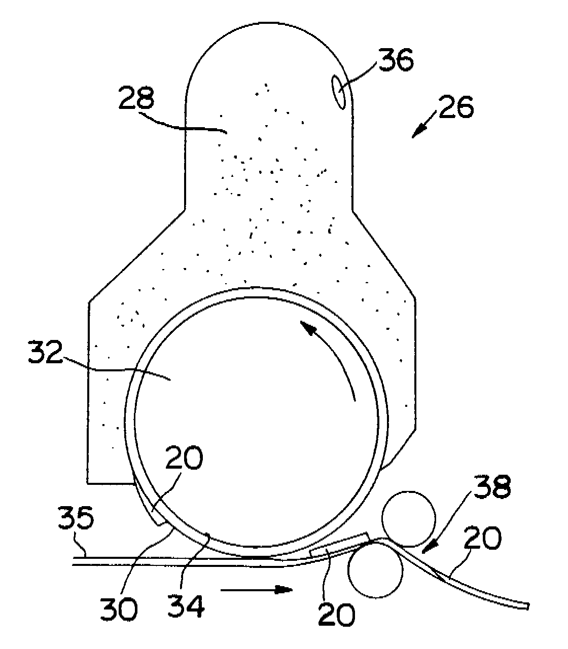 Method for producing thin, high capacity absorbent structure