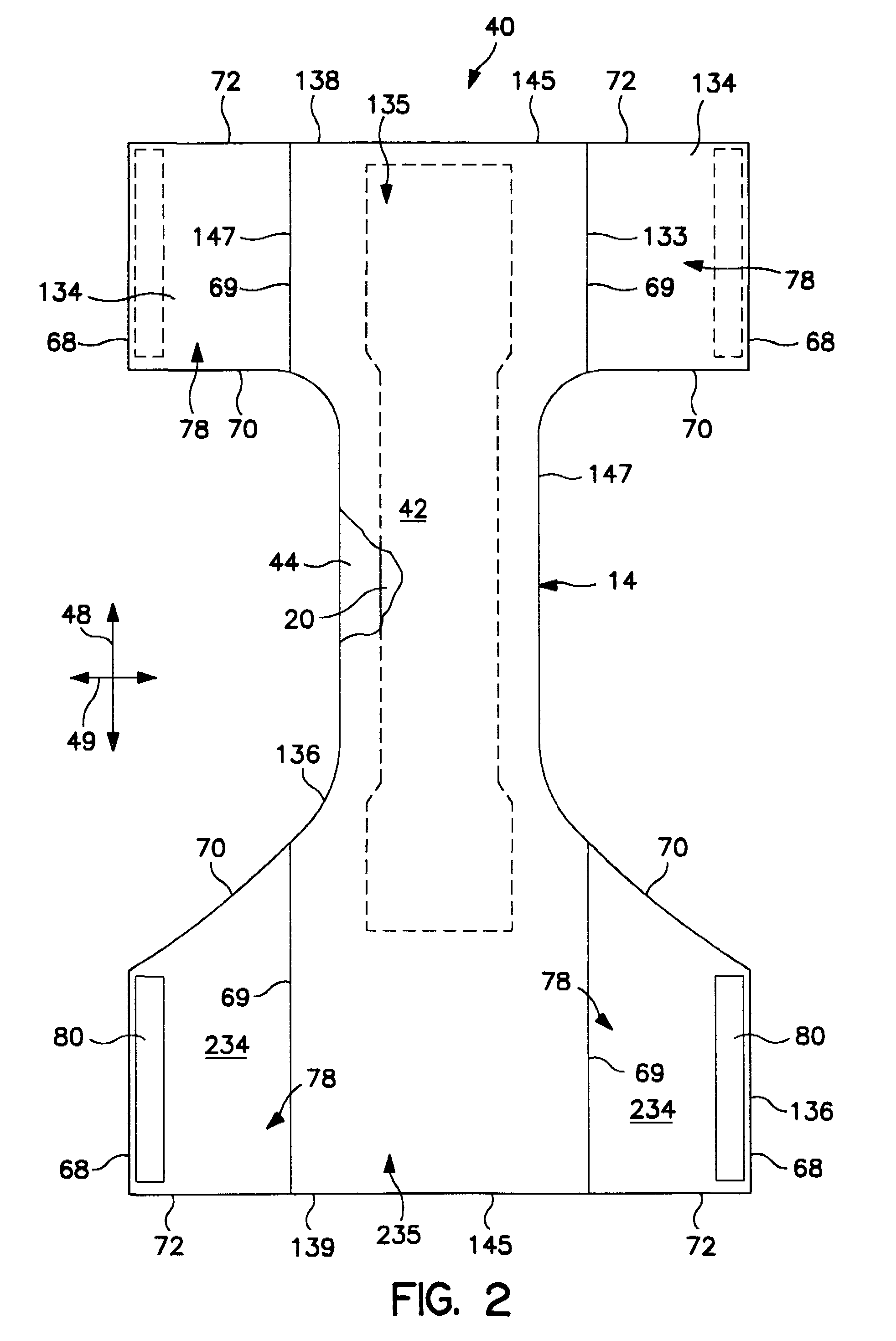 Method for producing thin, high capacity absorbent structure