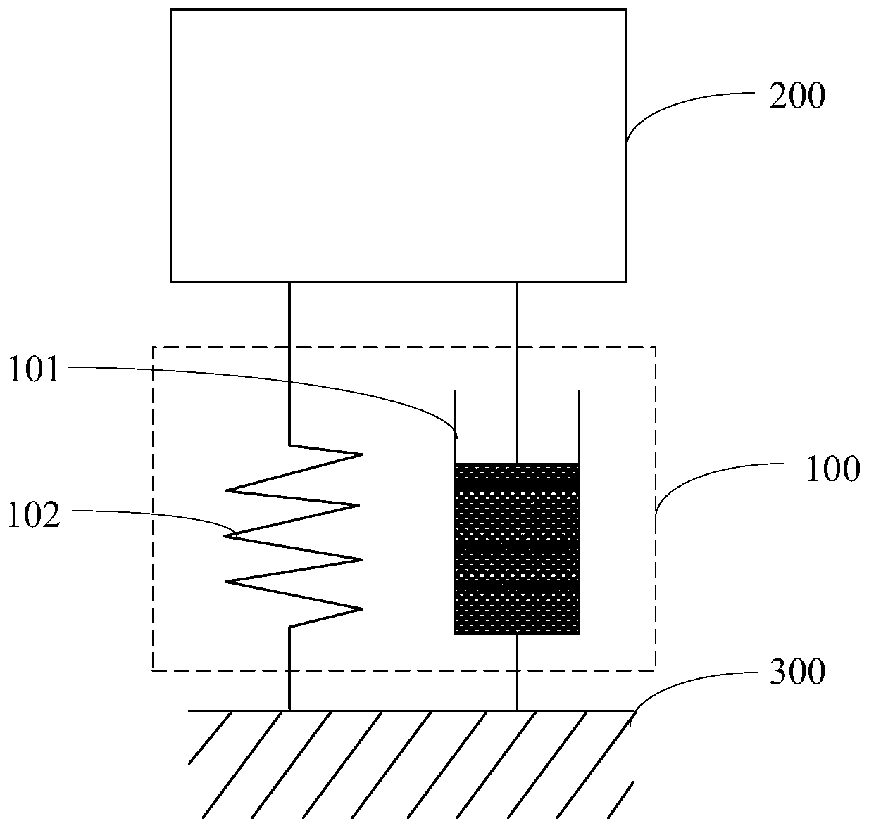 Vibration isolation device, vibration isolation system and vehicle