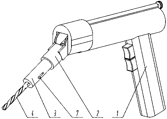 Implantation tool for fixing orthopaedic prosthesis