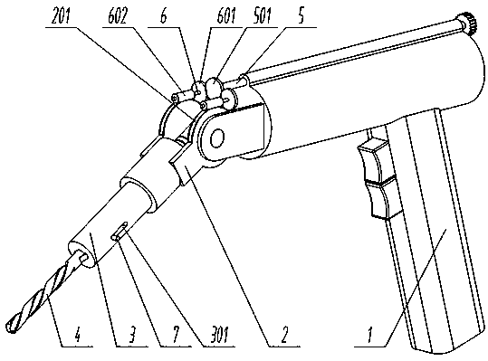 Implantation tool for fixing orthopaedic prosthesis