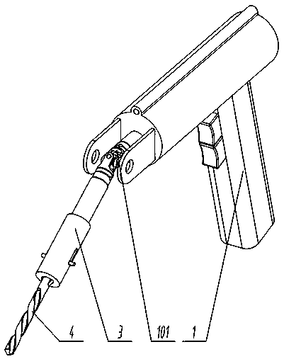 Implantation tool for fixing orthopaedic prosthesis