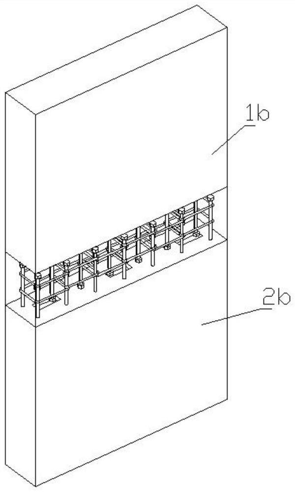 Assembly type non-contact lap joint pier anchor type joint connection structure