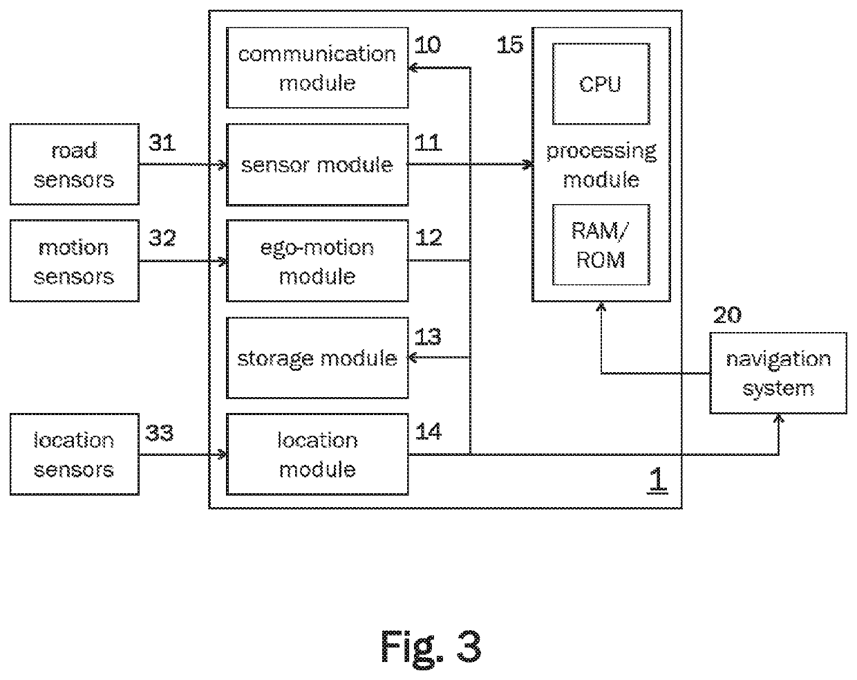 Method for determining the location of an ego-vehicle