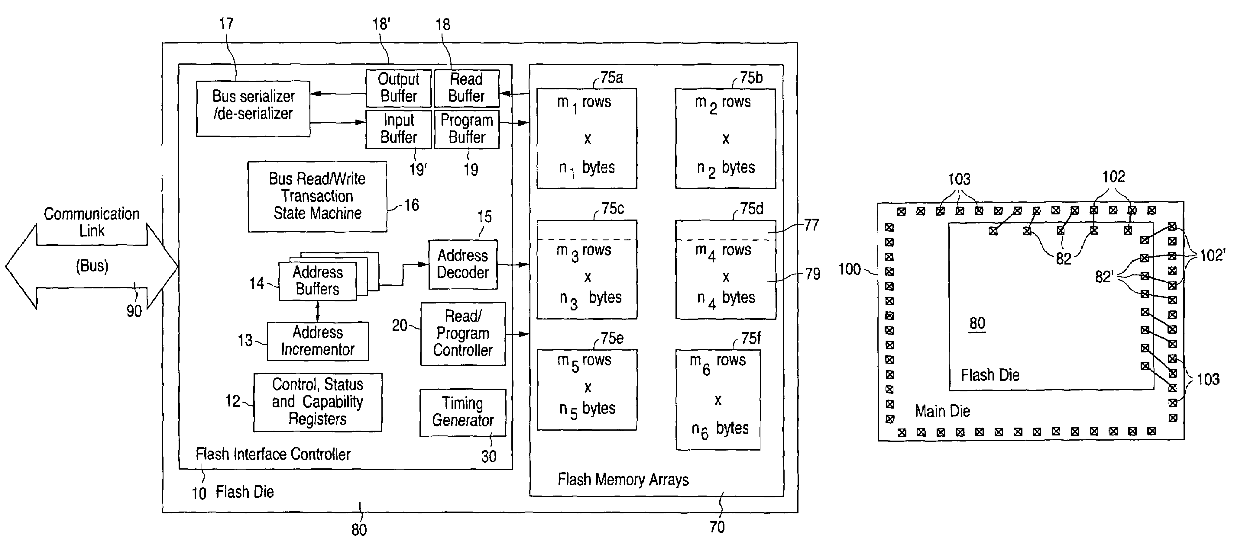 Memory interface optimized for stacked configurations