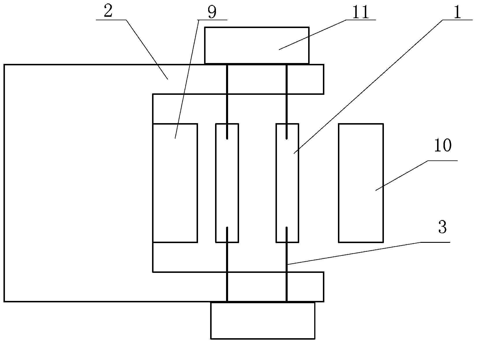 Supporting device for cascade connection type electron beam diode suspension electrode and driving circuit thereof