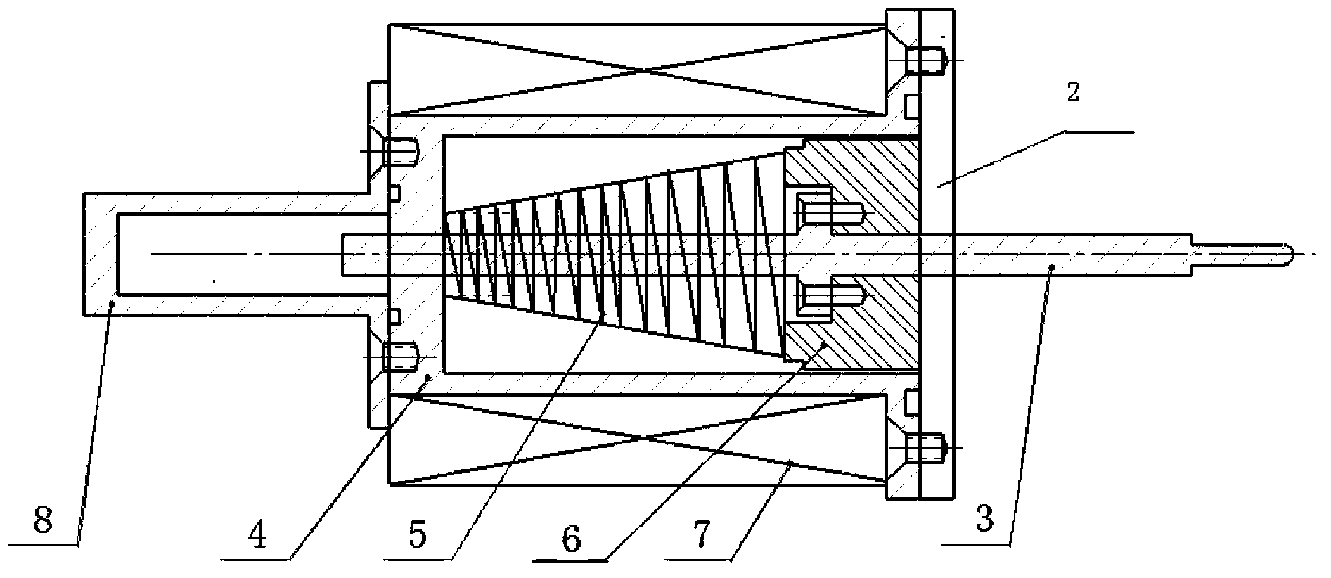 Supporting device for cascade connection type electron beam diode suspension electrode and driving circuit thereof