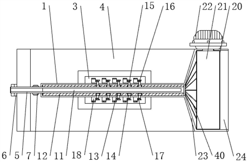 Extruder capable of conveniently and rapidly cooling plastic drainage plate