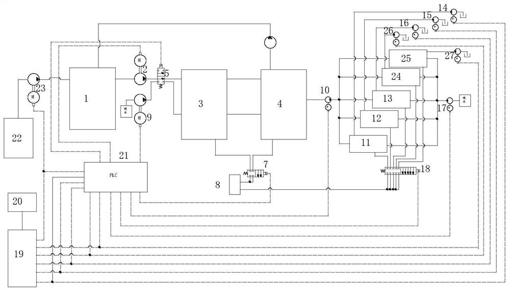 Online detection and automatic replenishment system for phosphorization tank liquid