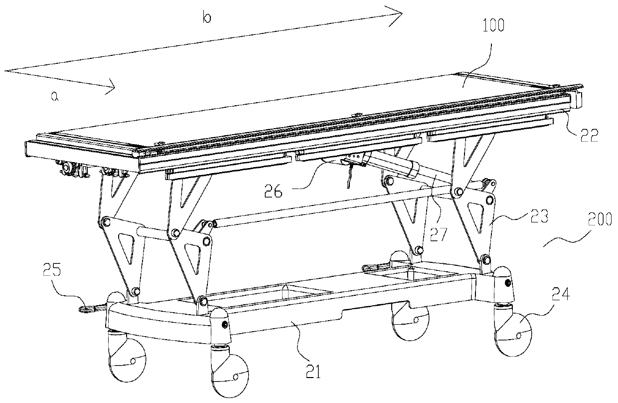 Medical transferring bed