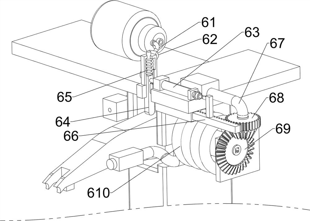 New energy automobile tire damping device buffered through spring