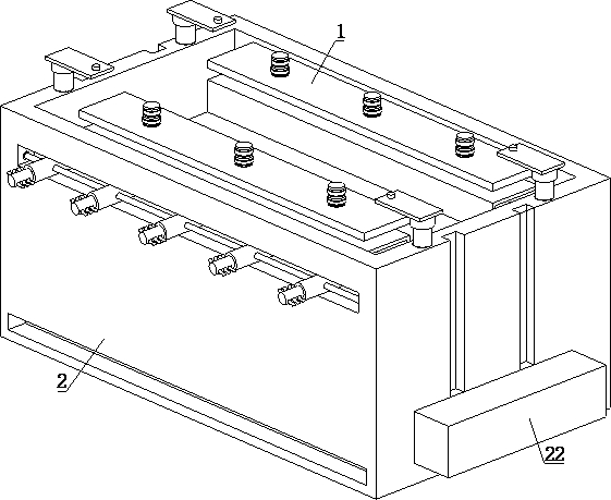 A three-phase transformer with extractable pressing plate