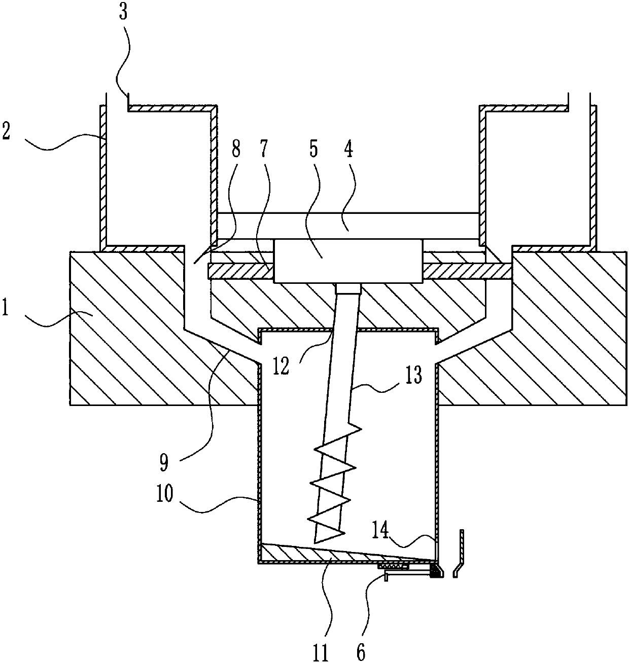 Carbon powder mixing device