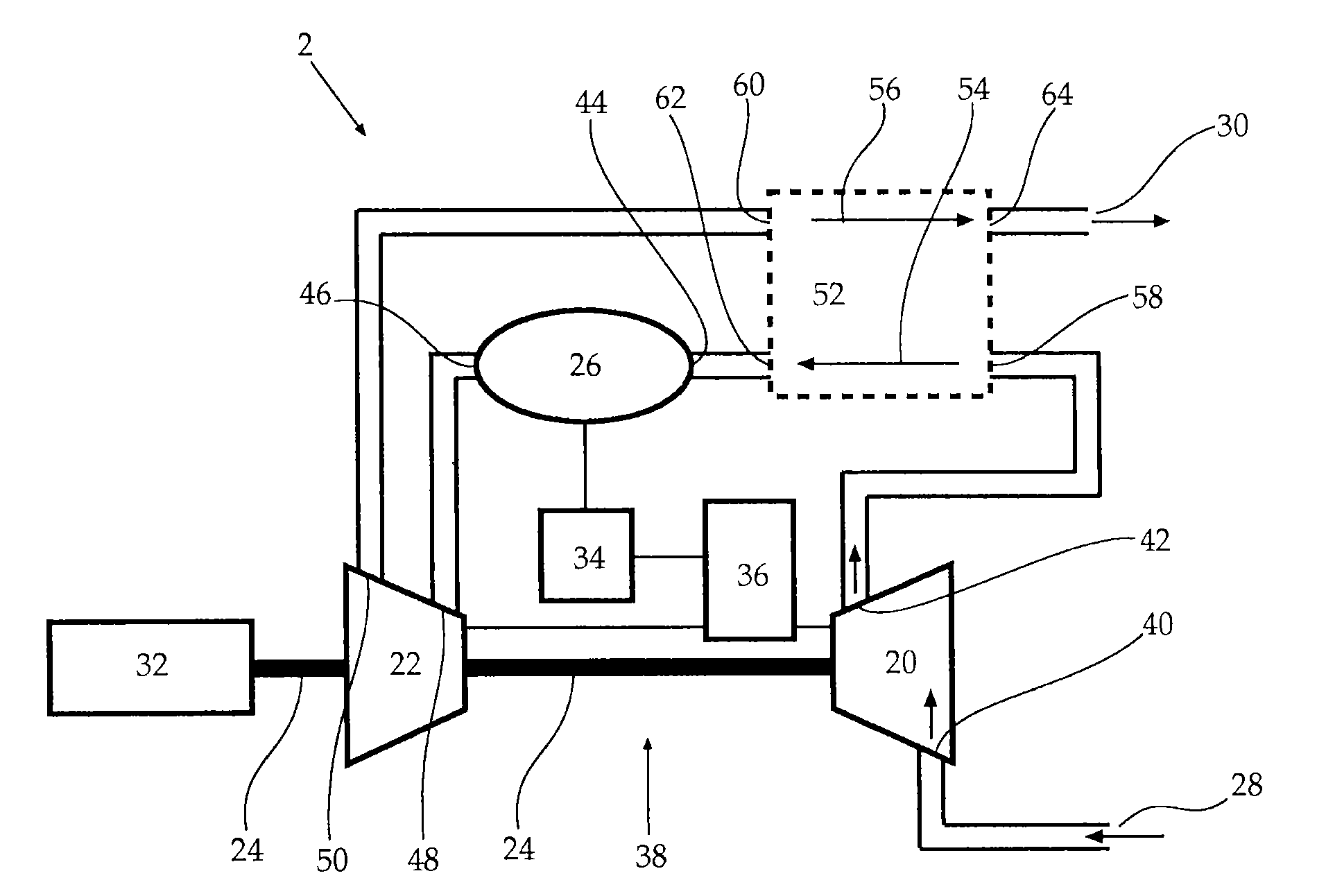 Valves for gas-turbines and multipressure gas-turbines, and gas-turbines therewith