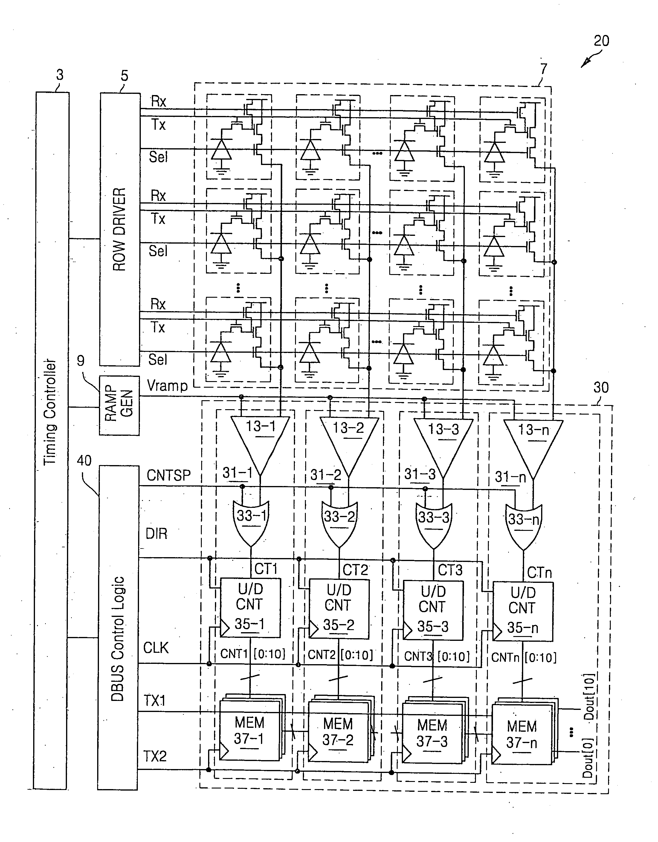 Method of operating ripple counter, image sensor having ripple counter, method of operating image sensor, and analog-to-digital converter of image sensor