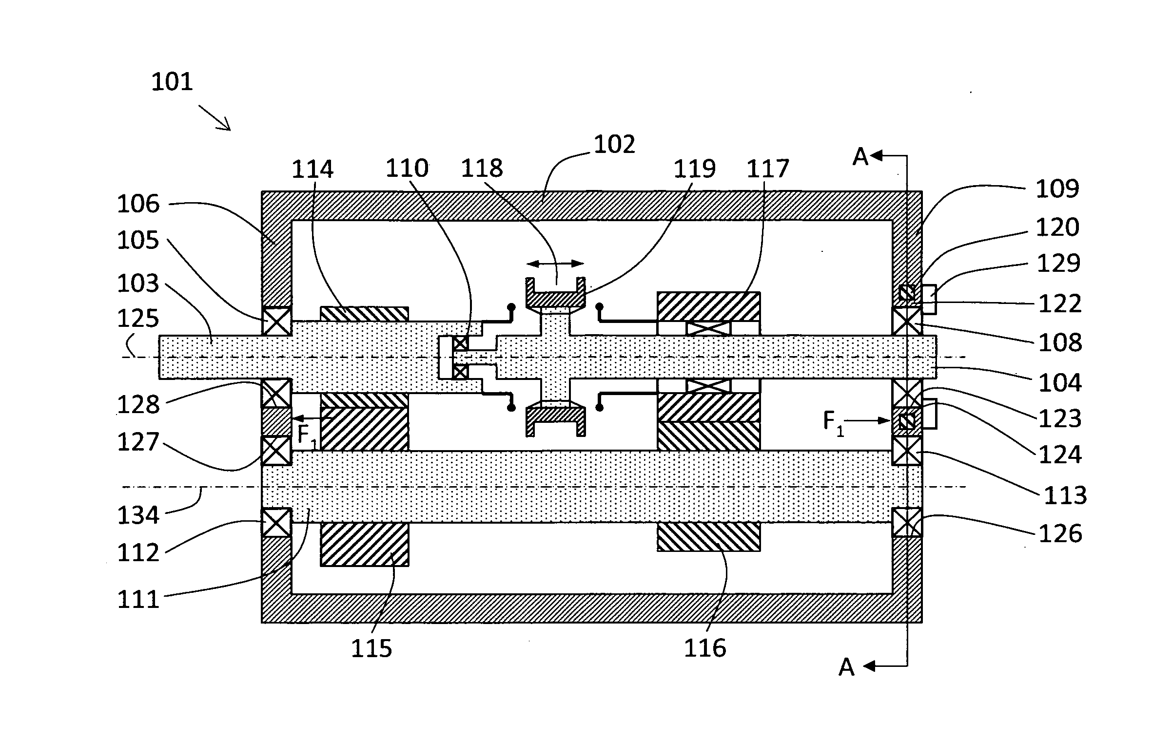 Multi-ratio gearbox housing