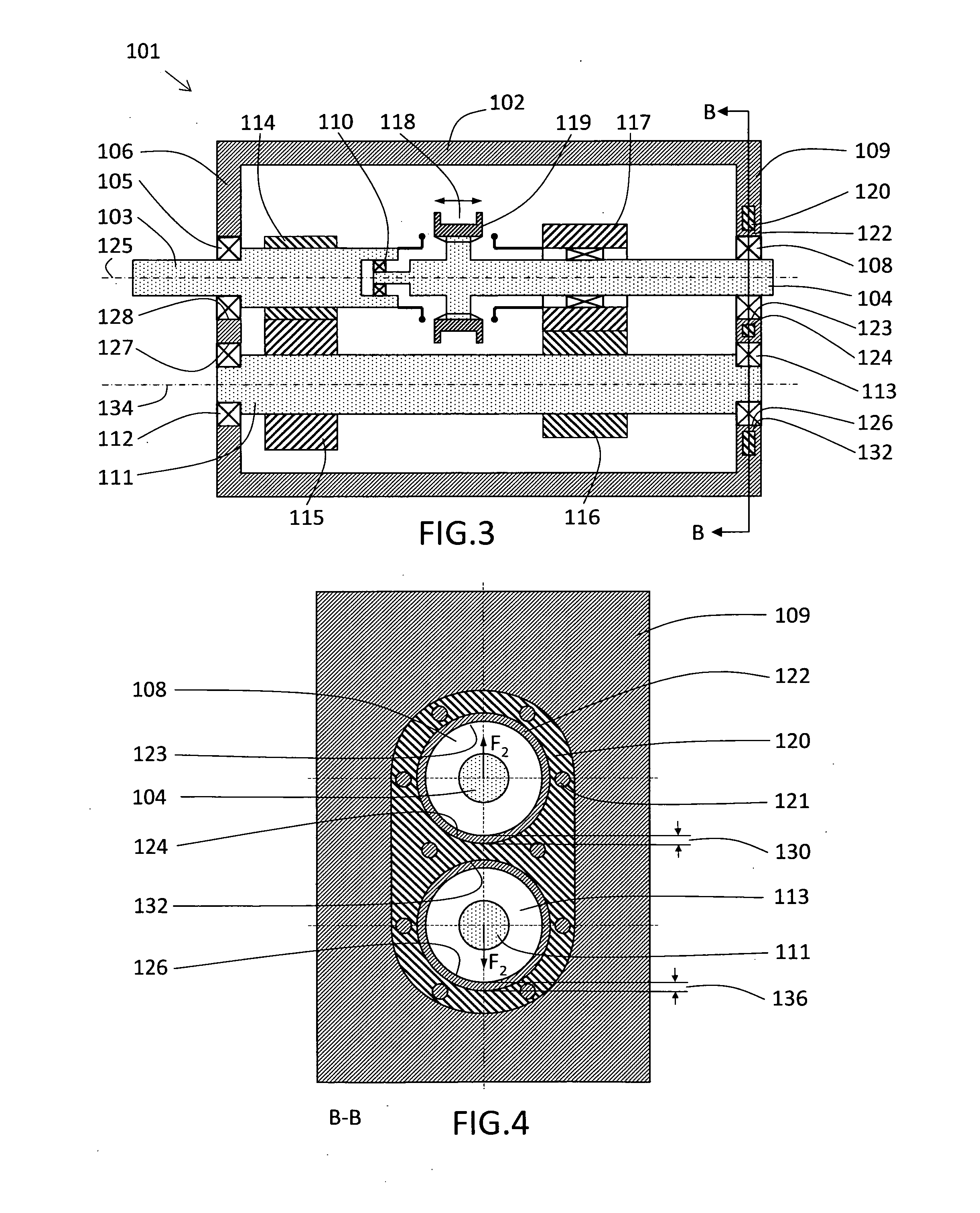 Multi-ratio gearbox housing