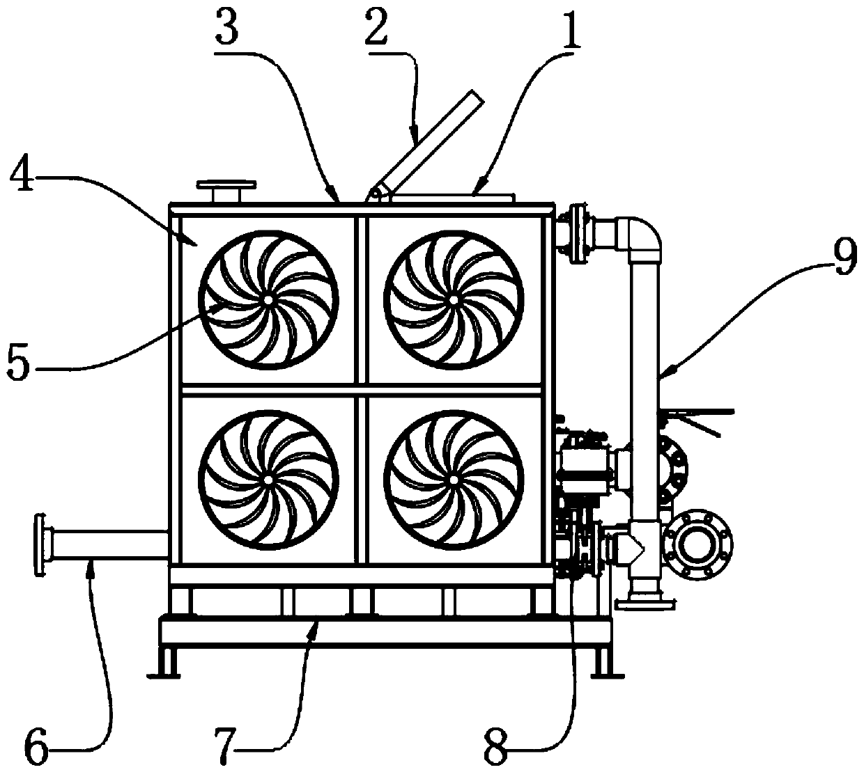 Ventilation cooling device for transformer substation