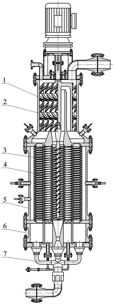 Axial-flow coaxial film tube micro-bubble homogenization device