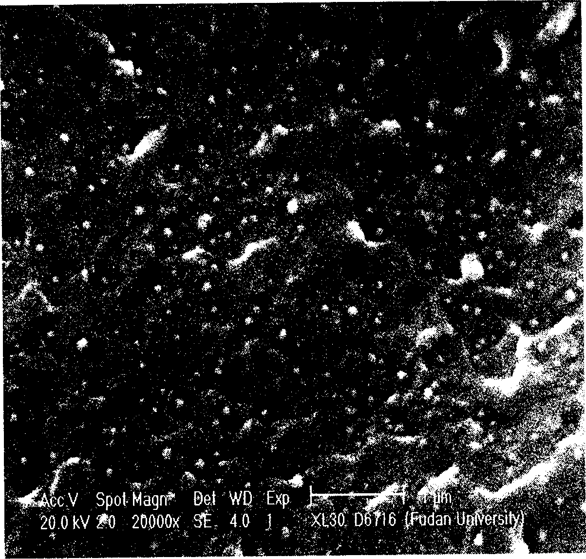 Nanometer composite acrylic resin with high solid content and low viscosity and the prepn of its coating