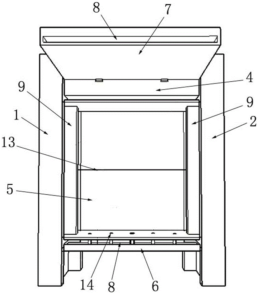 Testing device for heat conductivity coefficients of concrete in dry state