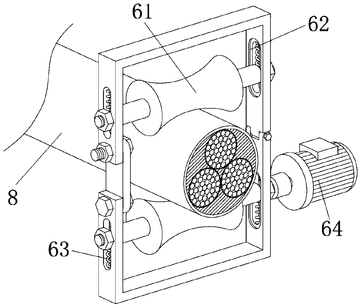 High-voltage cable laying system and method