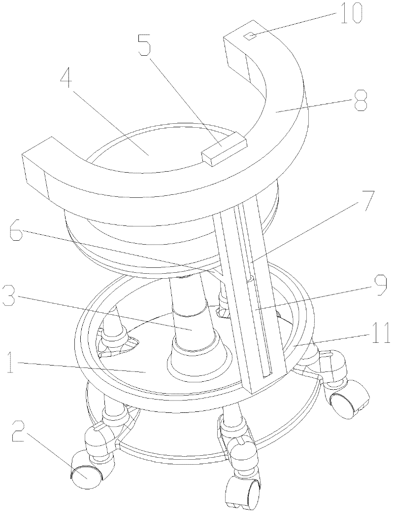 Oral cavity clinical teaching apparatus seat