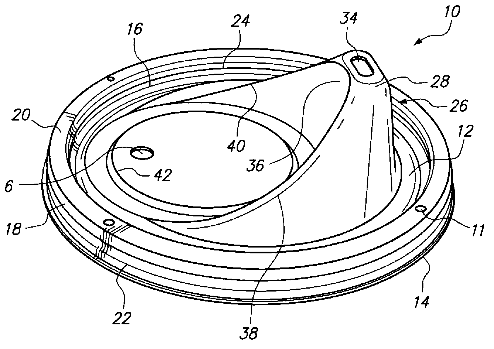 A lid for a container