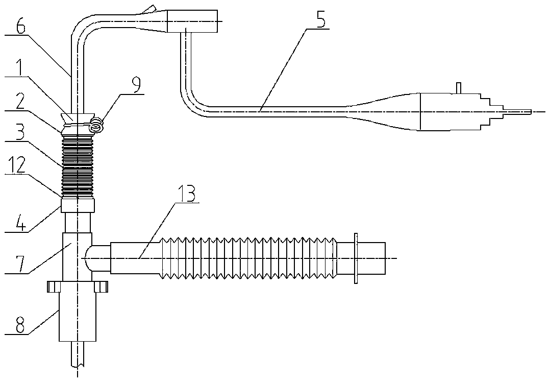 Telescopic airtight assembly special for bronchoscope