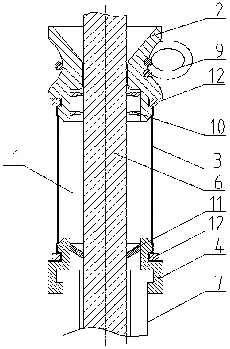 Telescopic airtight assembly special for bronchoscope